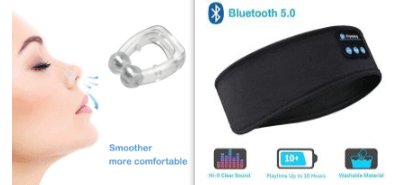 Wireless Bluetooth Sleeping Headband Audio & Video Almandine   