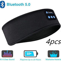Wireless Bluetooth Sleeping Headband Audio & Video Almandine Black 4pcs  