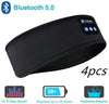 Wireless Bluetooth Sleeping Headband Audio & Video Almandine Black 4pcs  