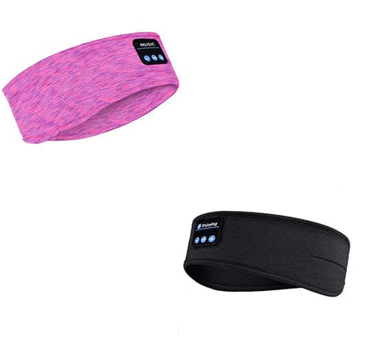 Wireless Bluetooth Sleeping Headband Audio & Video Almandine Rose red and black  