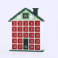 Wooden Advent Calendar with 24 Ornaments for Christmas Countdown Christmas CJ Little House  