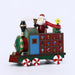 Wooden Advent Calendar with 24 Ornaments for Christmas Countdown Christmas CJ Old man locomotive  