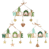 Wooden Bells Pendant: Charming Door Sign and Shop Decoration Christmas CJ   