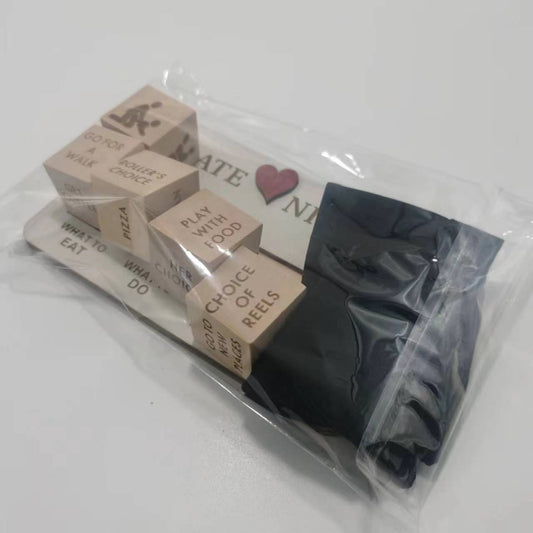 Wooden Date Night Dice - Romantic Couple Game with Action Decision Prompts for Unforgettable Date Nights Accessories CJ   