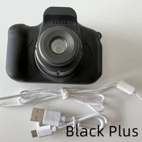 X2 HD Mini Cartoon Kids Digital Camera Accessories CJ Black Plus 8G USB 