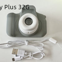 X2 HD Mini Cartoon Kids Digital Camera Accessories CJ Grey Plus 32G USB 