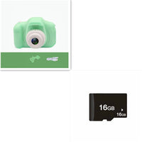 X2 HD Mini Cartoon Kids Digital Camera Accessories CJ X2Green 16G USB 