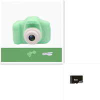 X2 HD Mini Cartoon Kids Digital Camera Accessories CJ X2Green 8G USB 