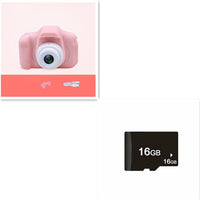 X2 HD Mini Cartoon Kids Digital Camera Accessories CJ X2Pink 16G USB 