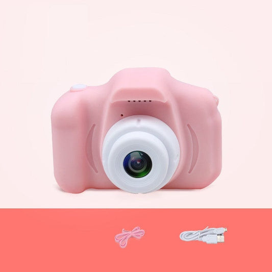 X2 HD Mini Cartoon Kids Digital Camera Accessories CJ X2Pink USB 