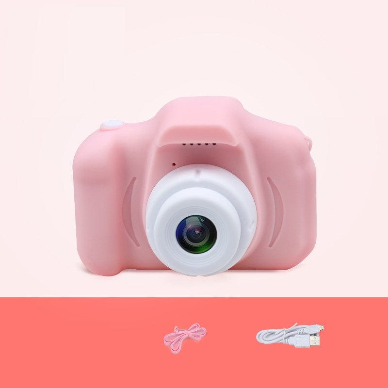 X2 HD Mini Cartoon Kids Digital Camera Accessories CJ X2Pink USB 