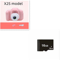 X2 HD Mini Cartoon Kids Digital Camera Accessories CJ X2SPink 16G USB 