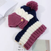 Ymsaid Fashion Winter Hat Thickened Cotton Women's Hat Warm PomPoms Hats For Women Girl Knitted Beanies Female Skiing Cap Pets CJ   