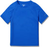 Youth Kids UPF 50+ Short Sleeve, Aqua Water Swimsuit Top, UV/SPF Surf Swim Shirt  ebasketonline Swim Shirt Blue 4 