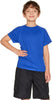 Youth Kids UPF 50+ Short Sleeve, Aqua Water Swimsuit Top, UV/SPF Surf Swim Shirt  ebasketonline Swim Shirt Blue 6 